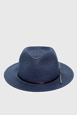 Шляпа из хлопка и полиэстера синяя мужская