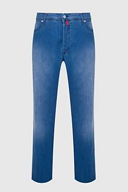 Blue cotton jeans for men