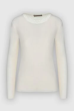 White polyamide blouse for women