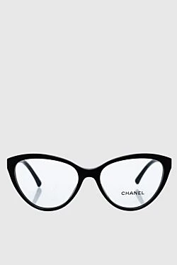 Women's frame for glasses black in the shape of a cat's eye