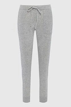 Cashmere pants gray for women