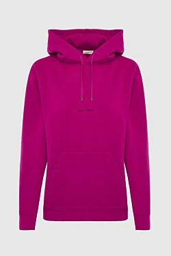Hoodie made of cotton pink for women