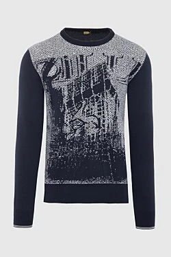 Black cashmere jumper for men