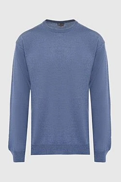 Wool jumper blue for men