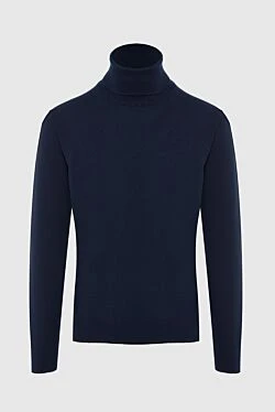 Men's cashmere golf blue