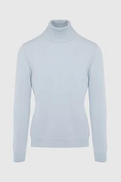 Men's cashmere golf blue