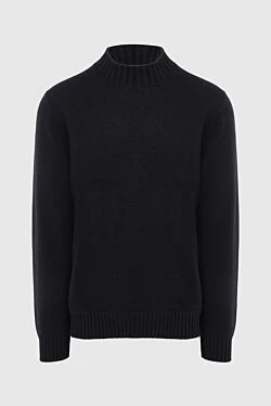 Cashmere jumper black for men