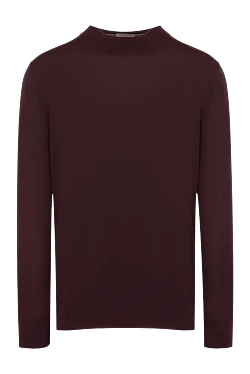 Cashmere burgundy jumper for men