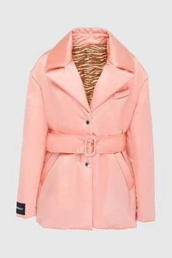 Down jacket made of nylon pink for women