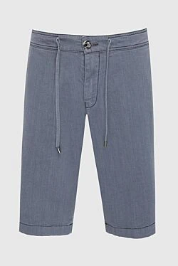 Gray cotton shorts for men