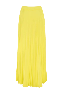 Polyester skirt yellow for women