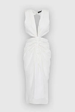 Платье из полиэстера белое женское