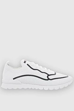 White men's textile sneakers