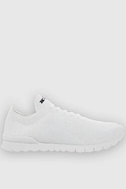 White men's textile sneakers