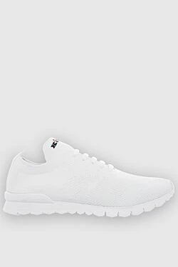 White men's textile sneakers