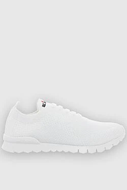 White men's textile sneakers