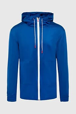 Blue cotton sweatshirt for men