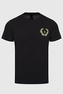 Black cotton T-shirt for men