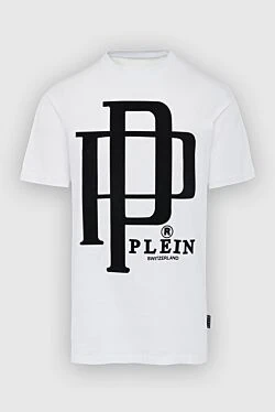 White cotton T-shirt for men