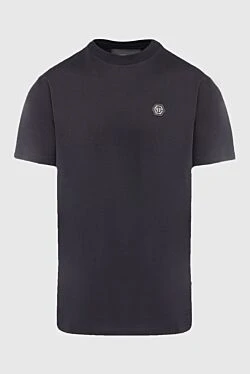 Black cotton T-shirt for men