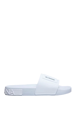 White rubber slippers for men