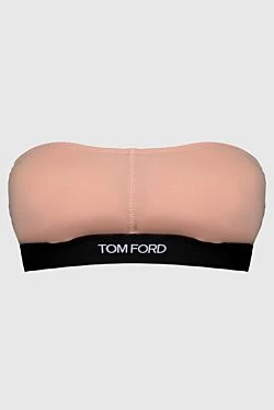 Women's bra top with a logo, pink