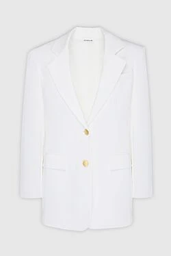 Jacket made of cotton and elastane white for women