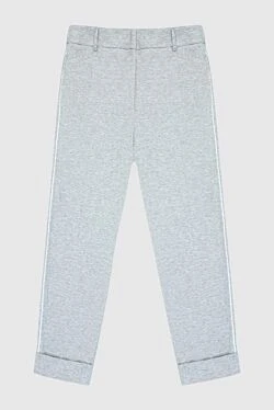 Gray cotton trousers for women