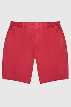 Шорти із льону червоні чоловічі