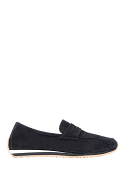 Black suede drivers. men's