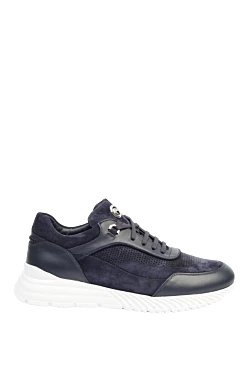 Кросівки з нубуку чорні чоловічі