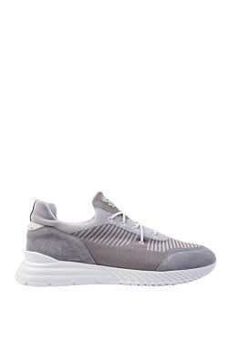 Кросівки з поліестеру та шкіри сірі чоловічі