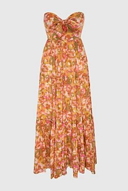 Yellow cotton dress for women