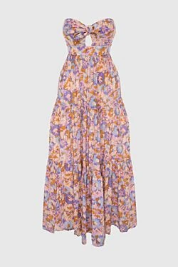 Purple cotton dress for women