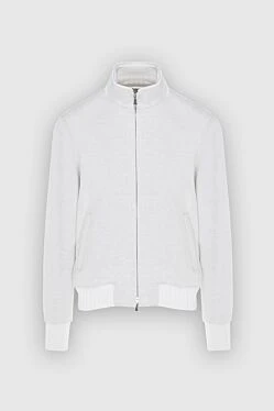 Jacket made of cashmere and polyamide white for men