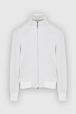 Jacket made of cashmere and polyamide white for men