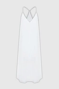 White viscose dress for women
