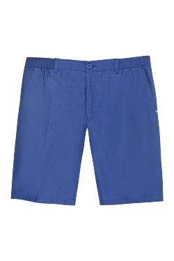 Шорти із преміального льону з комбінованим поясом