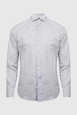 White cotton shirt for men