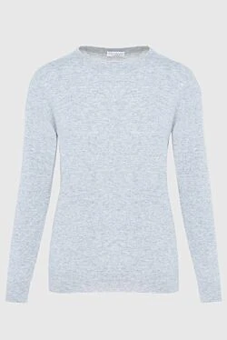 Gray wool sweater for women