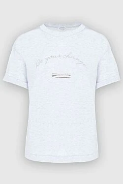 White cotton T-shirt for women