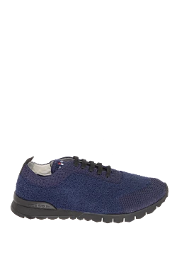 Blue wool sneakers for men