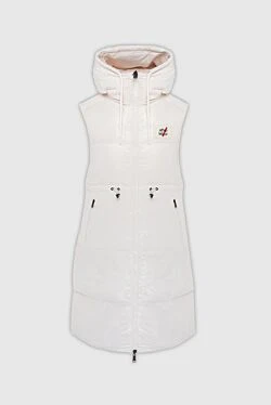 White polyamide down vest for women