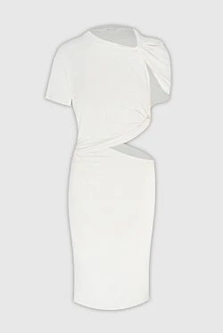 White viscose dress for women