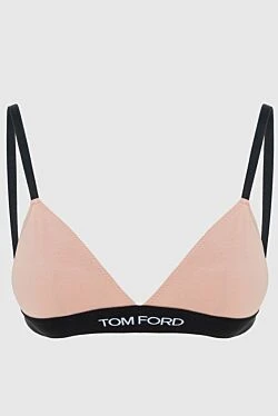 Beige modal bra for women