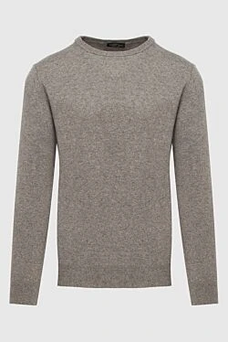 Cashmere jumper brown for men