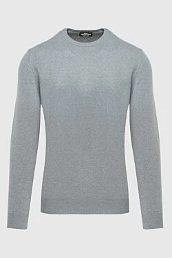 Cashmere jumper gray for men