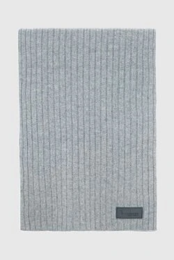 Cashmere scarf gray for men