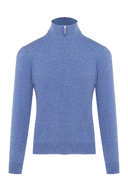 Troyer made of wool, viscose and cashmere blue for men