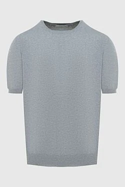 Short sleeve gray men's jumper